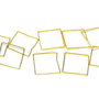 Link din alama, auriu, 20x20 mm