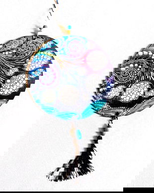 ornament pe lemn mandala 40967