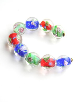 Margele sticla - 9 buc. (M20)