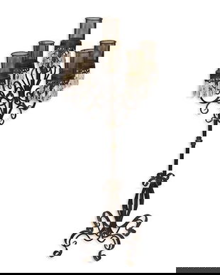 Sfesnic antik brown cu cinci brate