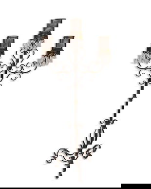 Sfesnic antik brown cu trei brate