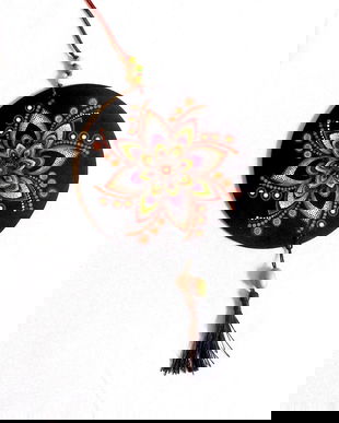 ornament pe lemn mandala 40966