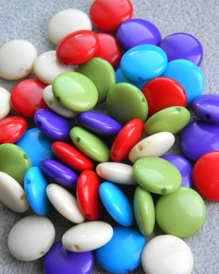Margele plastic - 100 buc.
