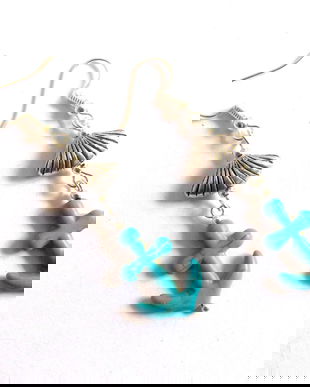 cercei turcoaz 41235