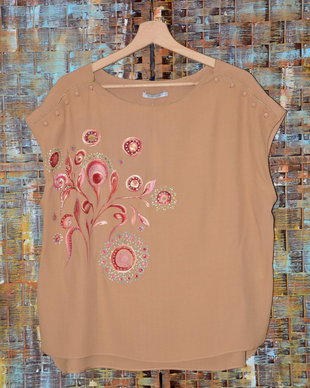 Bluza pictata manual, unicat