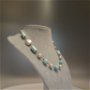 Set colier cu cercei Opal Peruvian cu perle             REZERVAT