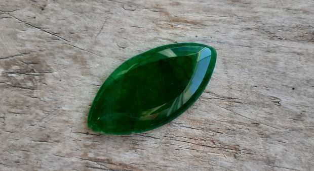 Cabochon agata verde, 38-40x20 mm