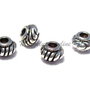 Distantier metalic, argintiu antichizat, 6x4 mm