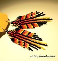 Cercei lungi fringe handmade