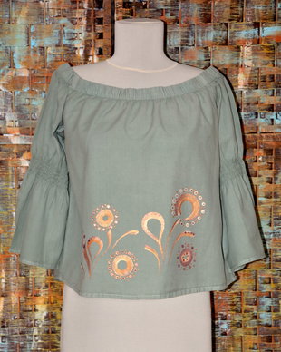 Bluza pictata manual, unicat