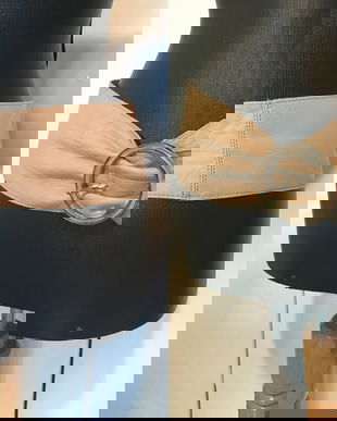 CUREA TALIE PIELE NATURALA NUDE