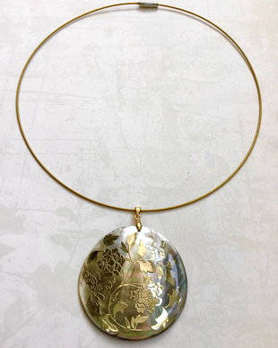 Colier pandantiv Paua Shell