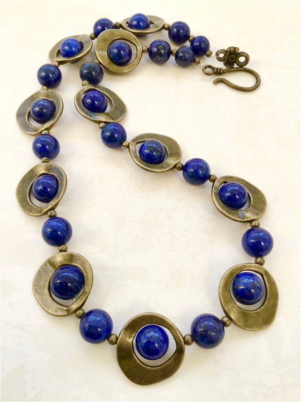 Set vintage lapis lazuli