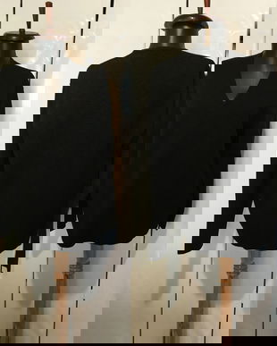 PULOVER NEGRU LANA MERINOS