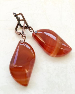 Cercei Vintage Agate carneol