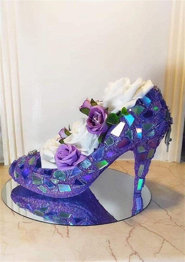 Pantof decorativ purple
