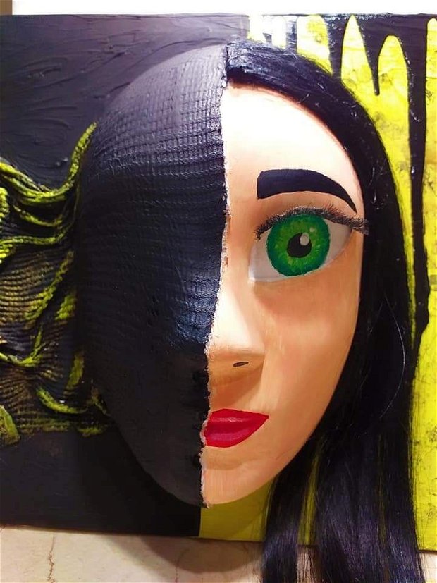 Tablou 3D ,,Green Eyes"