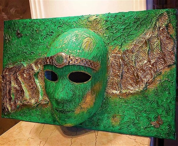 Tablou 3D mask ,,Green Days"
