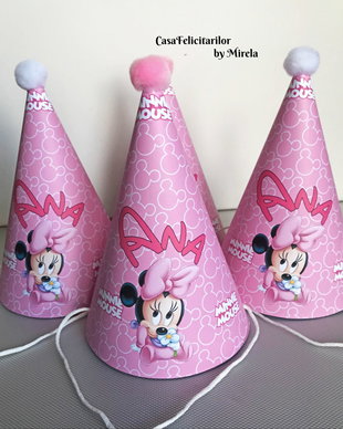 Coif petrecere baby Minnie mouse personalizat