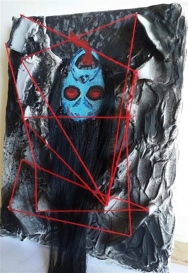Tablou 3D creepy ,,Undead Woman"