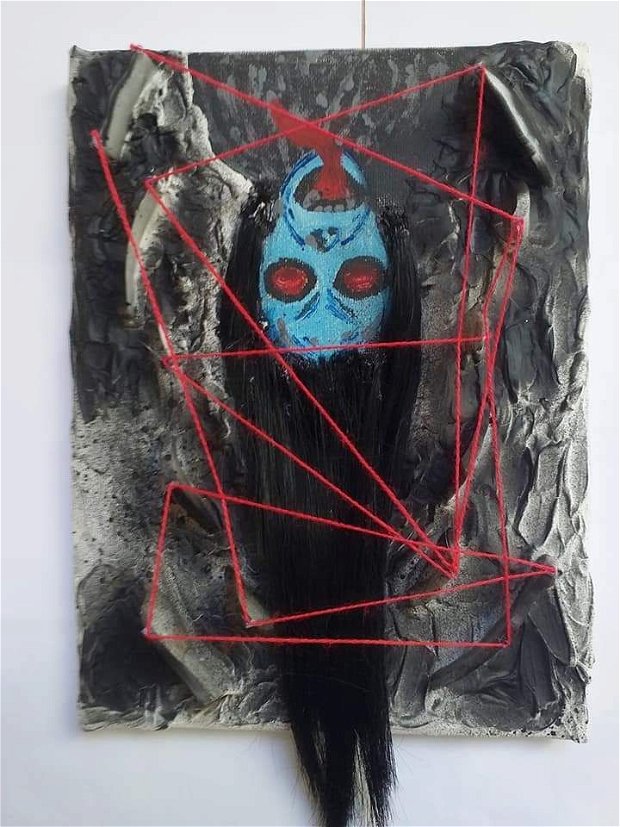 Tablou 3D creepy ,,Undead Woman"