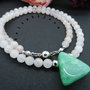 Colier handmade unicat - cuart si agat (cod676)