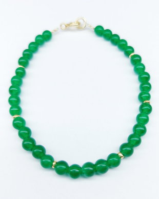 Bratara din agat verde