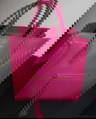 Geanta supradimensionata Italia , model Celine,  tip  sacosa, piele naturala