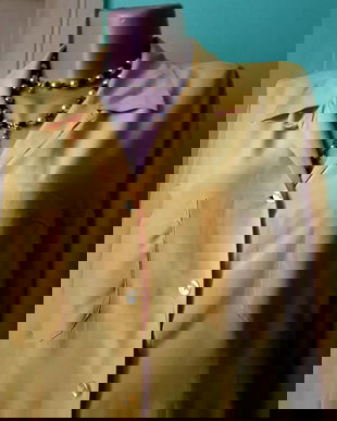 Bluza matase naturala galben sofran