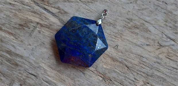 Pandantiv lapis lazuli, 43x30 mm