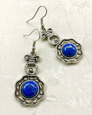Cercei Boho Lapis lazuli