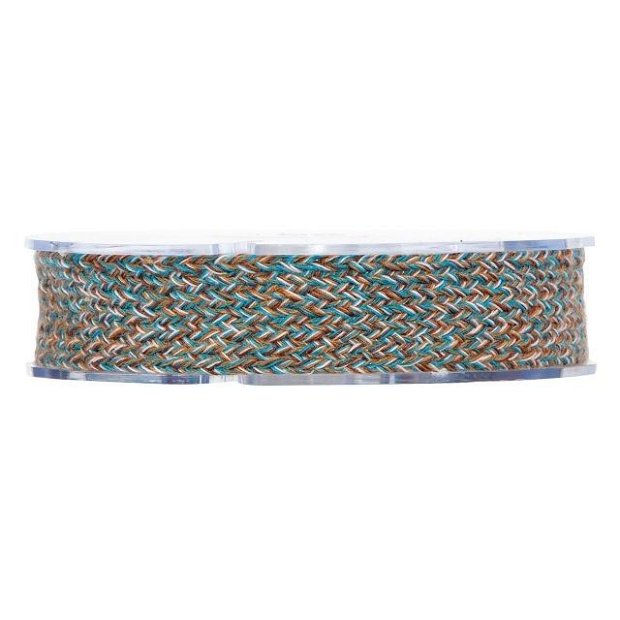 Banda decorativa tricotata 2.3 cm latime, turcoaz- PV285214