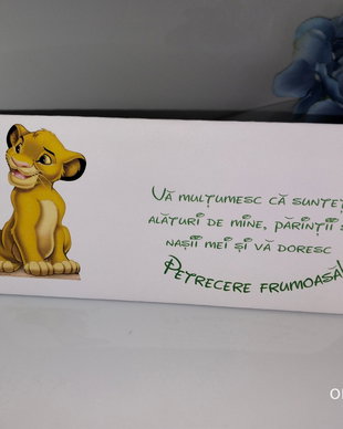 Plic de bani botez/ plicuri de bani botez/lion king