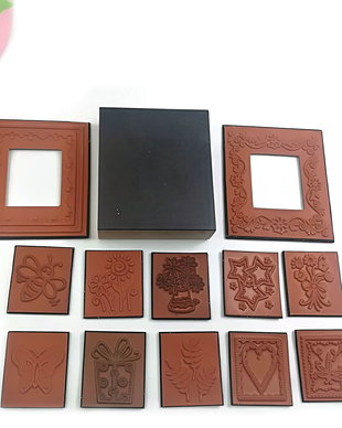 Set stampile cauciuc pe suport magnetic