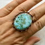Inel cupru & Larimar