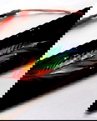 semn de carte cu pana multicolora 41698