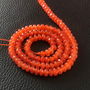 Agat rondele fatetate, 3x5 mm, 1 sirag