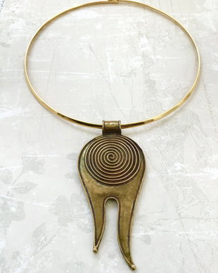 Pandantiv Boho bronz antichizat