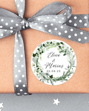 Sticker Personalizat pentru Marturii, Invitatii Nunta