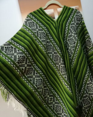 Poncho Peru,verde