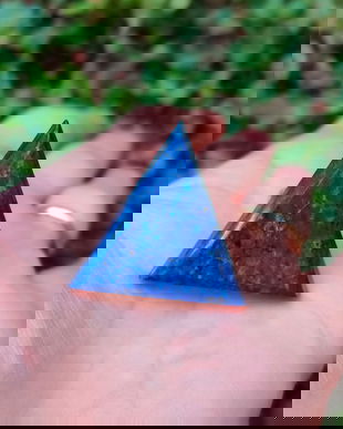 Inel Lapis lazuli fatetat si Argint 925 - IN1108 - Inel albastru reglabil, inel supradimensionat, cadou sotie, inel cadou, cadou 8 martie, cadou Craciun, cristale vindecatoare, cristaloterapie, cristale de colectie