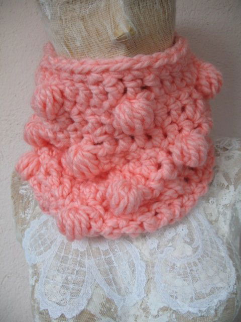 Accesoriu/Guler/cowl/fular crosetat