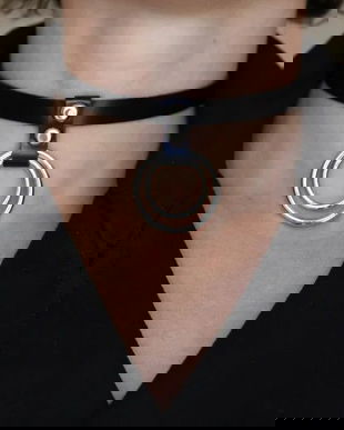 Colier piele, Choker, Choker piele, Colier piele naturala, Colier la baza gatului, Choker piele naturala, Accesorii piele