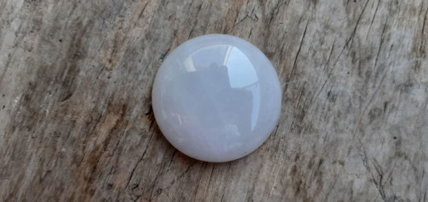 Cabochon jad alb, 30 mm