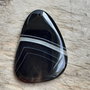 Pandantiv stripped agat, 60x40 mm