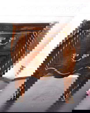 Comoda baroc din lemn masiv furniruit pt papusi sau bijuterii