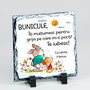 Ardezie cadou personalizat pentru bunic