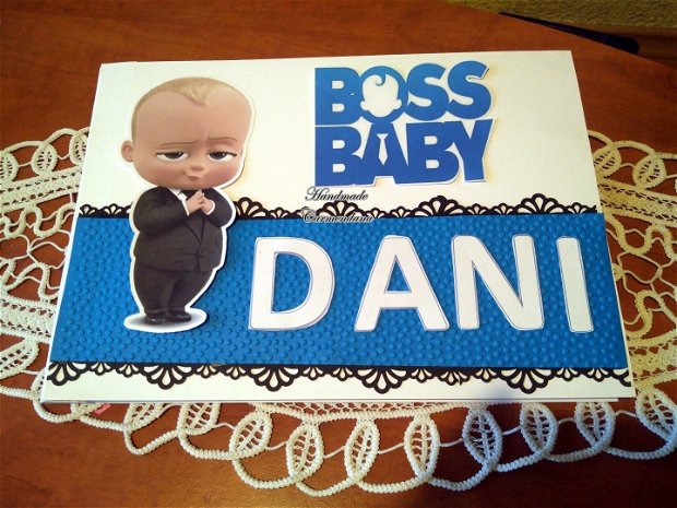 Carte de oaspeti baby Boss