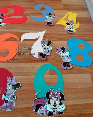 Cifre cu Minnie Mouse