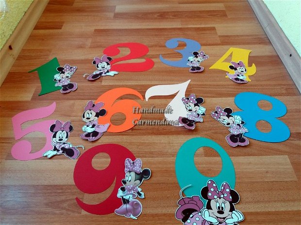 Cifre cu Minnie Mouse